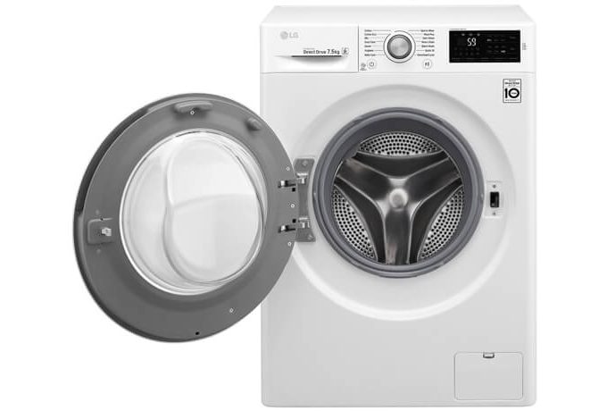 LG 7.5kg Front Load Washing Machine WD1475NCW Door Open