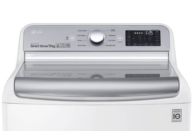 LG 11kg Top Load Washing Machine WTR1132WF Controls